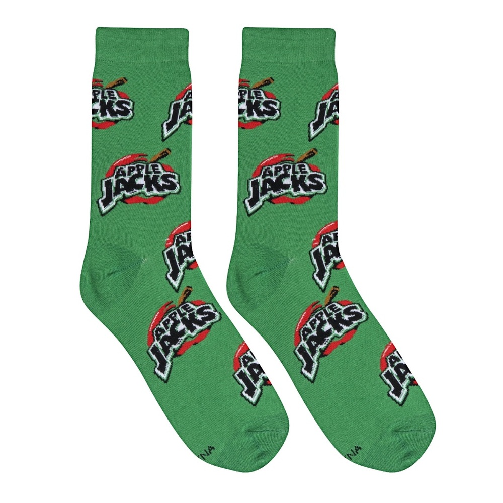 KELLOGG’S Apple Jacks Cereal Printed Crew Socks OS